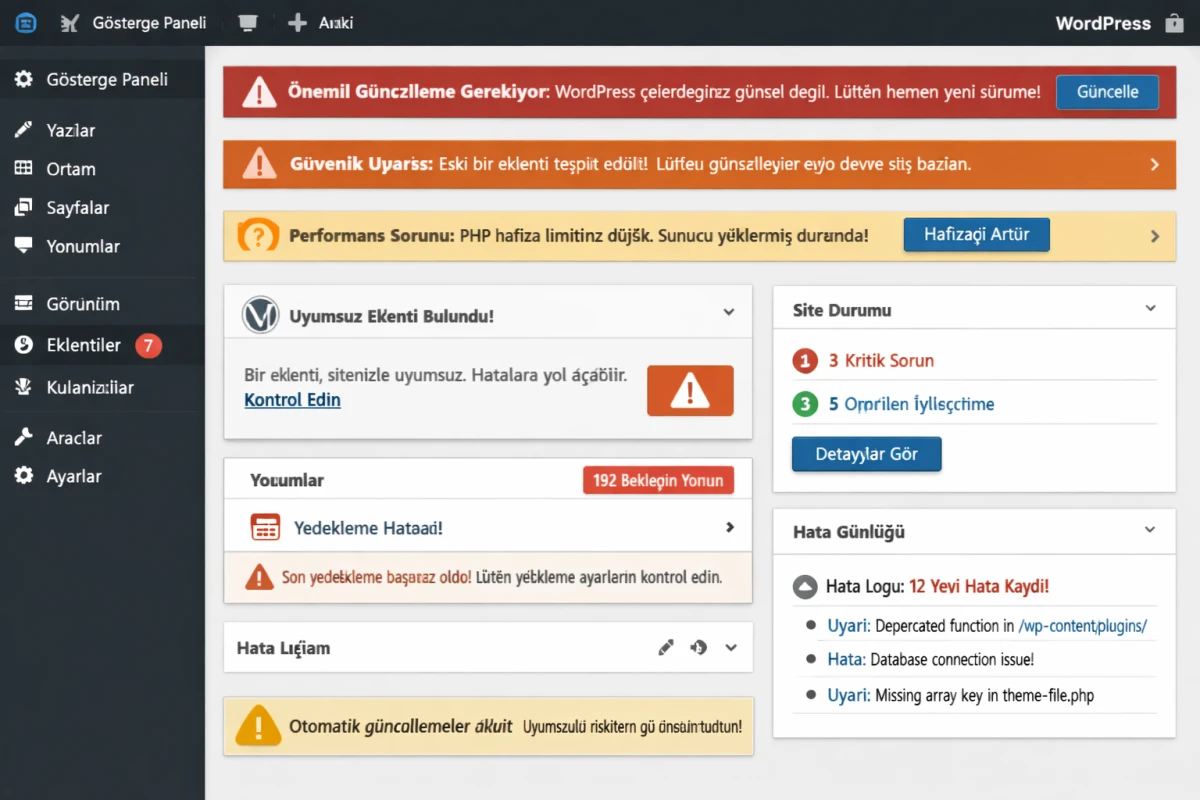 WordPress dezavantajları