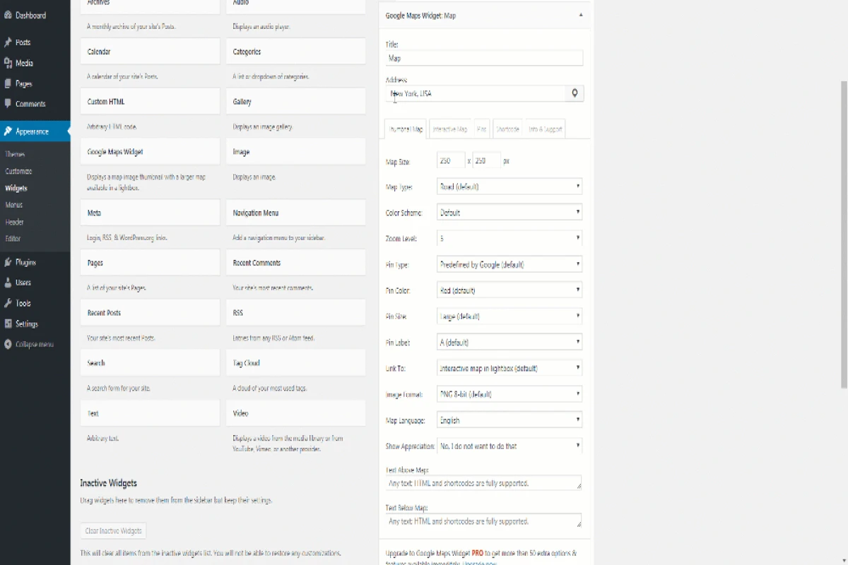 WordPress Maps Widget for Google Maps  eklentisi