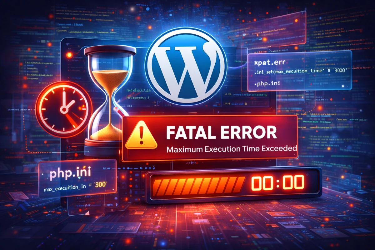 WordPress maximum execution time exceeded hatası nedir