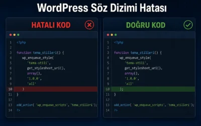 WordPress Söz Dizimi Hatası (Syntax Error) Nedir? Ayrıntılı Çözüm Rehberi