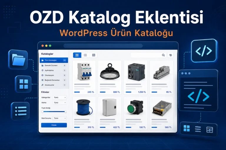 OZD katalog eklentisi kurulum ve kullanım rehberi