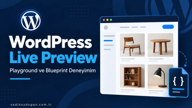 WordPress Live Preview ve Blueprint rehberi