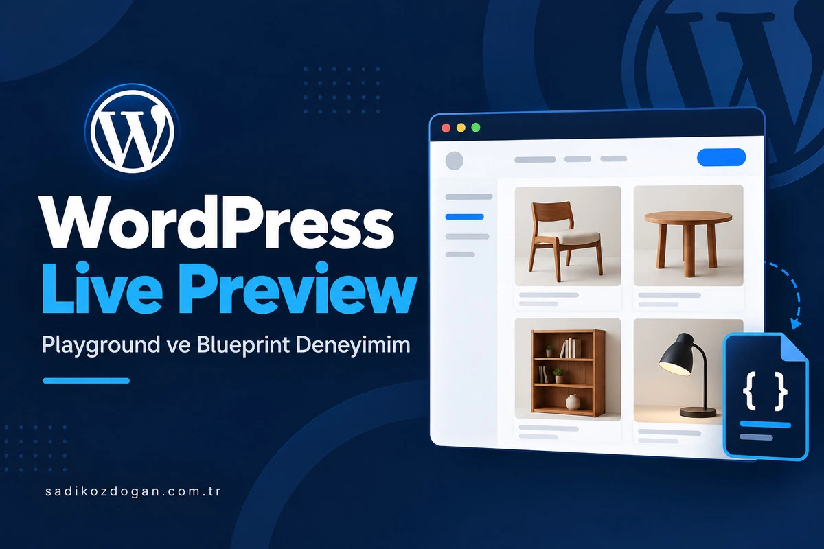 WordPress Live Preview ve Blueprint rehberi